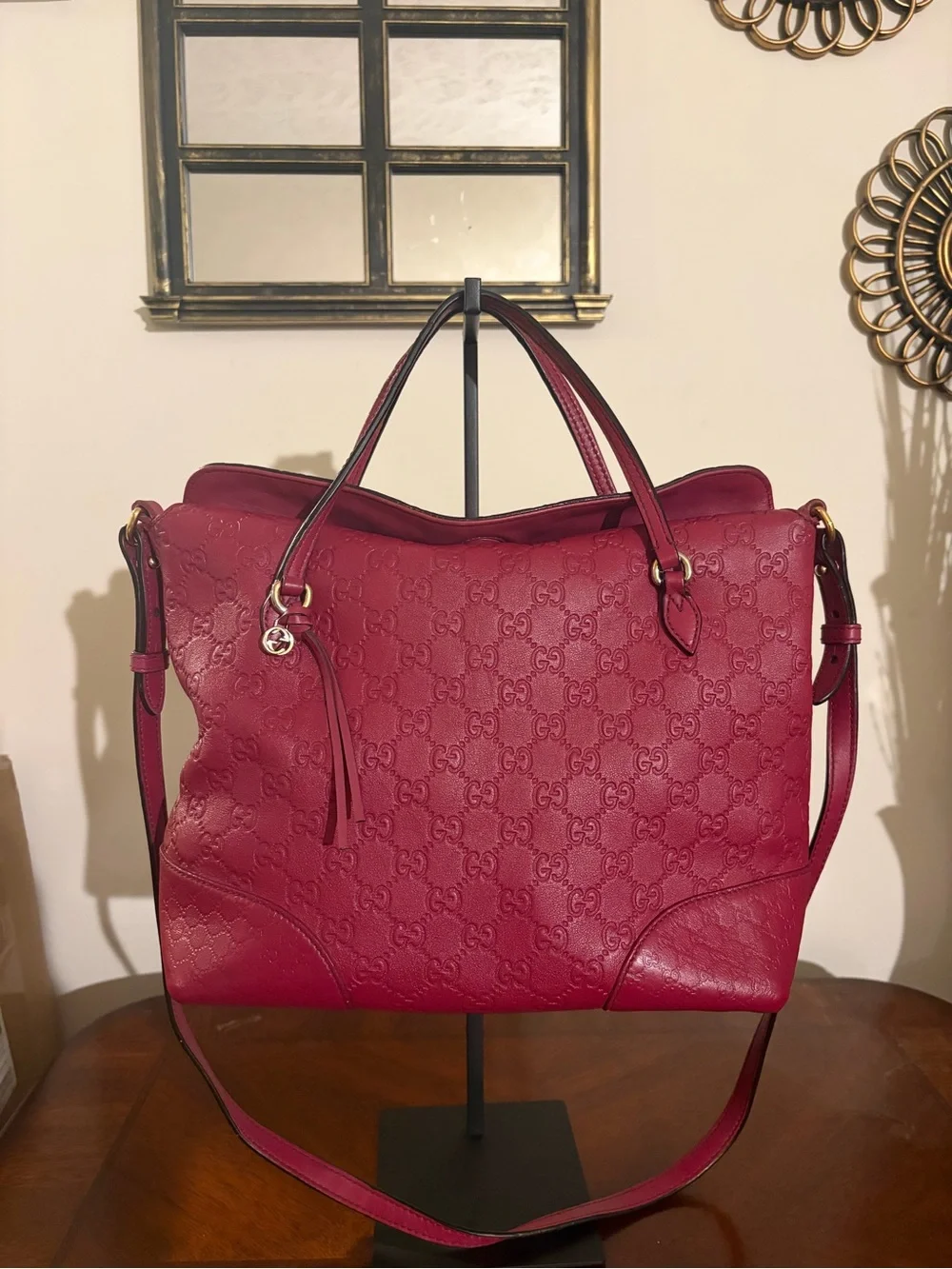 Authentic Gucci Bree Guccissima Medium Fold Over Tote